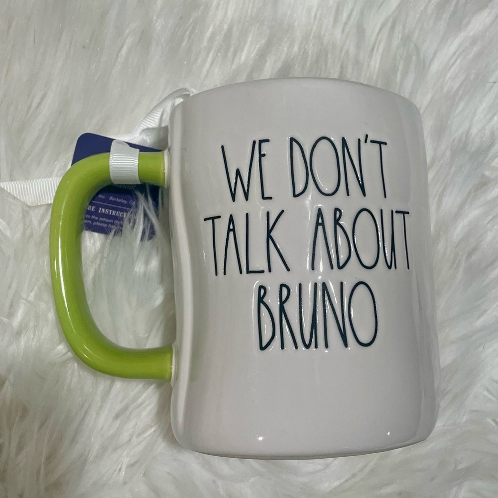 NEW Rae Dunn Disney Encanto “We Don’t Talk About Bruno” Double Sided Mug NWT